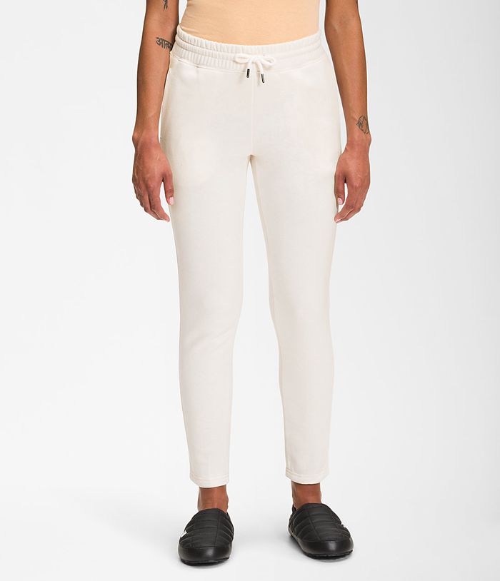 The North Face Half Dome Crop Jogger Womens Pants White 967034-LPJ